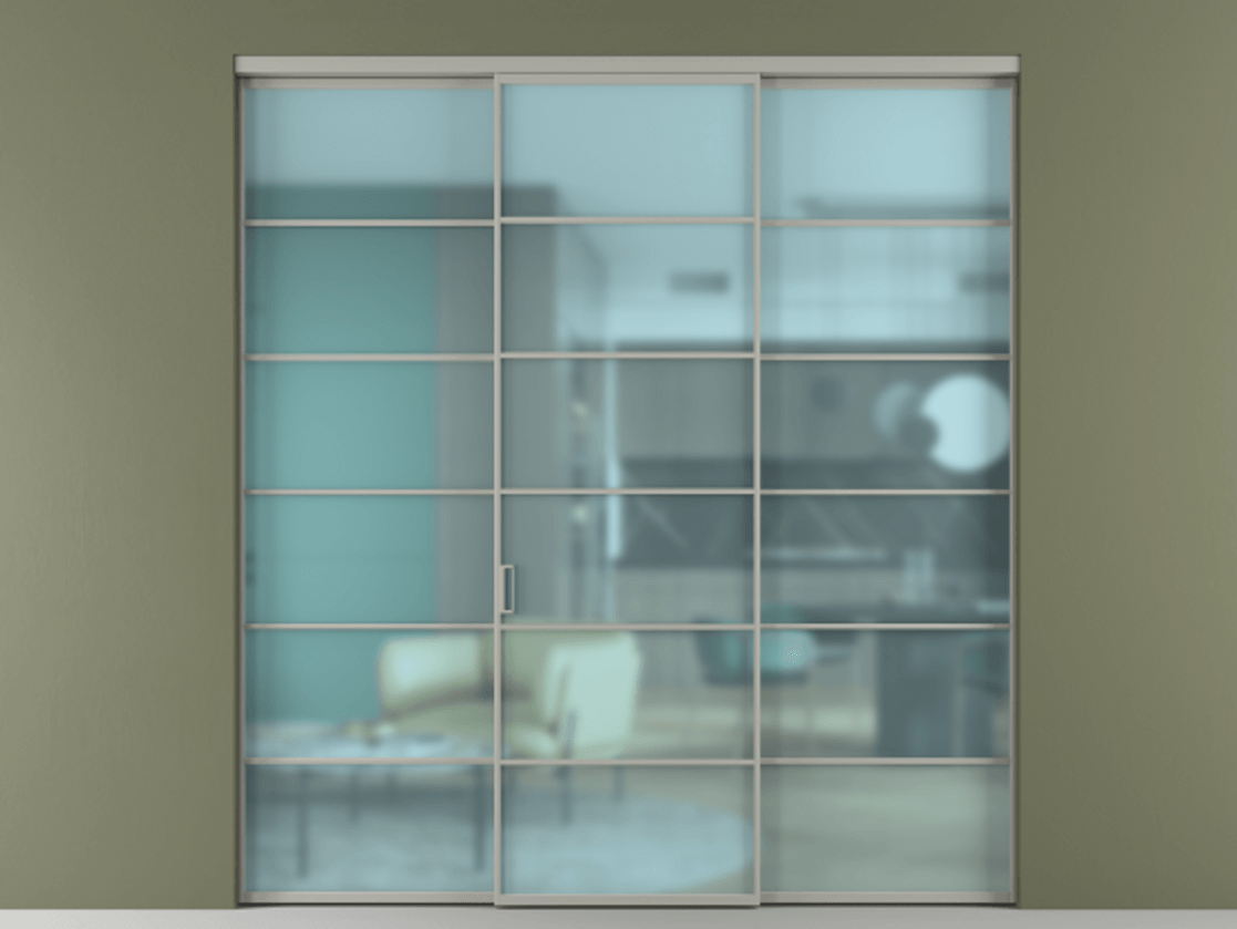 Перегородка Формато внутри проёма 3 створки АЛПР 040.04 Алюминий нейтральный серый Сатинированное голубое стекло, триплекс. Цена 254825 ₽ 1. Полотно 3 шт. (800/2100 мм)
2. Комплект установки раздвижной системы
3. Базовый комплект фурнитуры
4.Ручка Рондо. Фабрика дверей Волховец 8 (800) 551 43 19 Перегородка Формато внутри проёма 3 створки АЛПР 040.04 Алюминий нейтральный серый Сатинированное голубое стекло, триплекс Цена 254825 ₽ | Volhovec