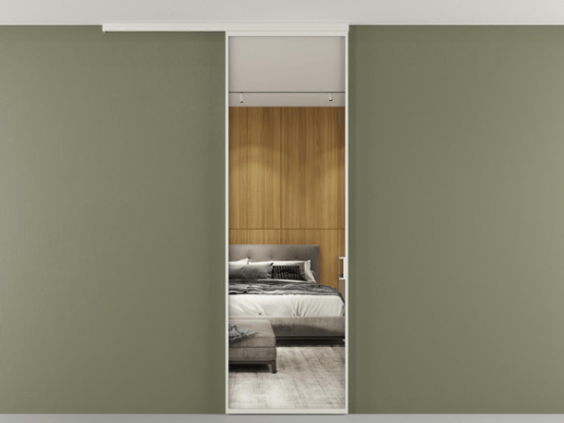 Перегородка Formato вдоль стены на потолок одностворчатая АЛПР 040.01 Алюминий Белый Двустороннее зеркало, триплекс 6 мм, триплекс 6 мм. Скрытый короб БЕЛ Цена 100950 ₽ 1. Полотно 2 шт. (800/2100 мм)
2. Комплект установки раздвижной системы
3. Базовый комплект фурнитуры
4.Ручка RONDO
. Фабрика дверей Волховец 8 (800) 551 43 19 Перегородка Formato вдоль стены на потолок одностворчатая АЛПР 040.01 Алюминий Белый Двустороннее зеркало, триплекс 6 мм, триплекс 6 мм Цена 100950 ₽ | Volhovec