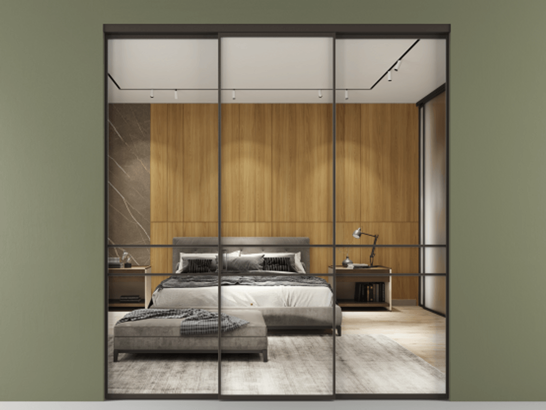 Перегородка Formato внутри проёма 3 створки АЛПР 040.02 Алюминий антрацит Двустороннее зеркало, триплекс , триплекс 6 мм. Цена 237275 ₽ 1. Полотно 3 шт. (800/2100 мм)
2. Комплект установки раздвижной системы
3. Базовый комплект фурнитуры
4.Ручка RONDO. Фабрика дверей Волховец 8 (800) 551 43 19 Перегородка Formato внутри проёма 3 створки АЛПР 040.02 Алюминий антрацит Двустороннее зеркало, триплекс , триплекс 6 мм Цена 237275 ₽ | Volhovec