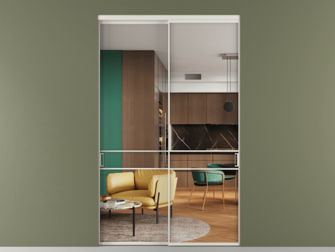 Перегородка Formato внутри проёма 2 створки АЛПР 040.02 Алюминий Белый Прозрачное стекло "Crystal Vision", калёное. Скрытый короб БЕЛ Цена 456200 ₽ 1. Полотно 2 шт. (800/2100 мм)
2. Комплект установки раздвижной системы
3. Базовый комплект фурнитуры
4.Ручка RONDO. Фабрика дверей Волховец 8 (800) 551 43 19 Перегородка Formato внутри проёма 2 створки АЛПР 040.02 Алюминий Белый Прозрачное стекло "Crystal Vision", калёное Цена 456200 ₽ | Volhovec