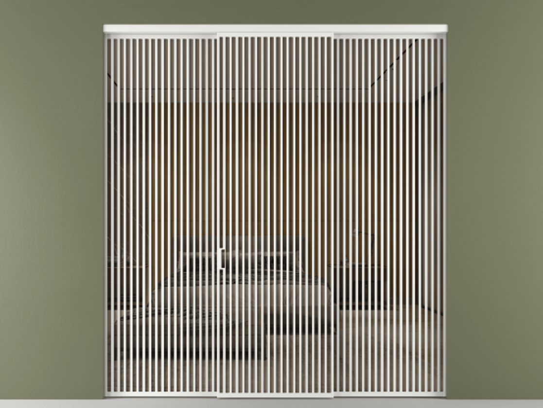 Перегородка Formato внутри проёма 3 створки АЛПР 040.06 Алюминий белоснежный Рефлективное бронзовое стекло "Стопсол", калёное. Цена 611600 ₽ 1. Полотно 3 шт. (800/2100 мм)
2. Комплект установки раздвижной системы
3. Базовый комплект фурнитуры
4.Ручка RONDO. Фабрика дверей Волховец 8 (800) 551 43 19 Перегородка Formato внутри проёма 3 створки АЛПР 040.06 Алюминий белоснежный Рефлективное бронзовое стекло "Стопсол", калёное Цена 611600 ₽ | Volhovec