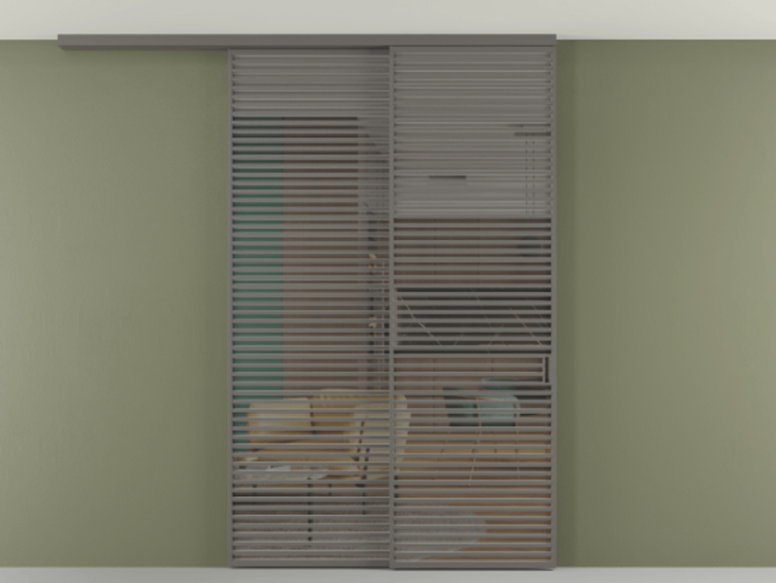 Перегородка Формато вдоль стены на потолок 2 створки с синхронным механизмом АЛПР 040.07 Алюминий классический серый Прозрачное серое стекло, триплекс. Цена 450456 ₽ 1. Полотно 2 шт. (800/2100 мм)
2. Комплект установки раздвижной системы
3. Базовый комплект фурнитуры
4.Ручка Рондо. Фабрика дверей Волховец 8 (800) 551 43 19 Перегородка Формато вдоль стены на потолок 2 створки с синхронным механизмом АЛПР 040.07 Алюминий классический серый Прозрачное серое стекло, триплекс Цена 450456 ₽ | Volhovec