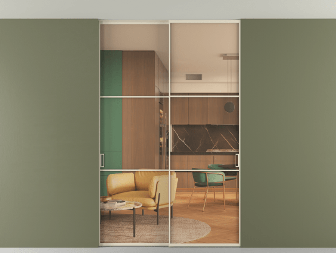 Перегородка Формато внутри проёма скрытое крепление в потолок 2 створки АЛПР 040.03 Алюминий бежево-серый Прозрачное оранжевое стекло, триплекс. Цена 248215 ₽ 1. Полотно 2 шт. (800/2100 мм)
2. Комплект установки раздвижной системы
3. Базовый комплект фурнитуры
4. Ручка Рондо. Фабрика дверей Волховец 8 (800) 551 43 19 Перегородка Формато внутри проёма скрытое крепление в потолок 2 створки АЛПР 040.03 Алюминий бежево-серый Прозрачное оранжевое стекло, триплекс Цена 248215 ₽ | Volhovec