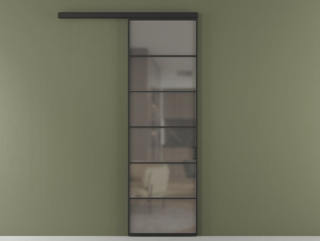 Перегородка Formato вдоль стены одностворчатая АЛПР 040.04 Алюминий Черный Сатинированное серое стекло, триплекс, 6 мм. Скрытый короб ЧЕР Цена 116500 ₽ 1. Полотно (800/2100 мм)
2. Комплект установки раздвижной системы
3. Базовый комплект фурнитуры
4.Ручка RONDO
. Фабрика дверей Волховец 8 (800) 551 43 19  Перегородка Formato вдоль стены одностворчатая АЛПР 040.04 Алюминий Черный Сатинированное серое стекло, триплекс, 6 мм Цена 116500 ₽  | Volhovec