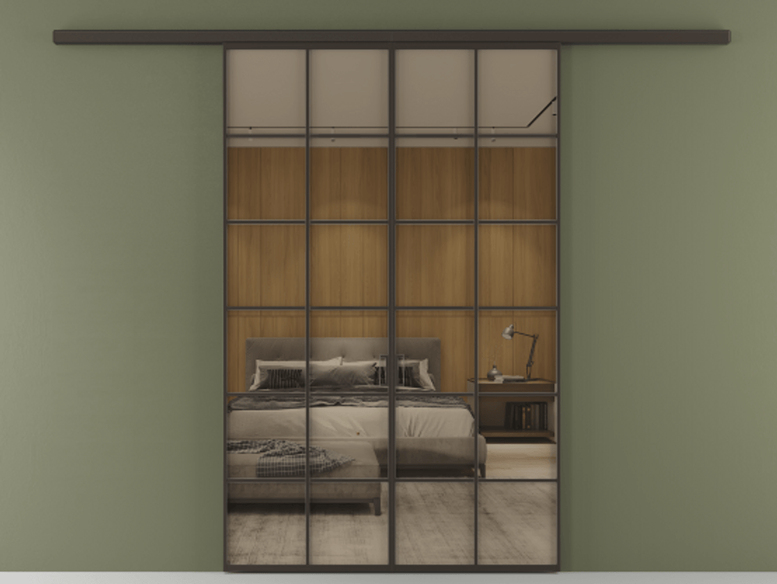 Перегородка Формато вдоль стены 2 створки АЛПР 040.05 Алюминий антрацит Рефлективное бронзовое стекло "Стопсол", калёное. Цена 264600 ₽ 1. Полотно 2 шт. (800/2100 мм)
2. Комплект установки раздвижной системы
3. Базовый комплект фурнитуры
4.Ручка Рондо. Фабрика дверей Волховец 8 (800) 551 43 19 Перегородка Формато вдоль стены 2 створки АЛПР 040.05 Алюминий антрацит Рефлективное бронзовое стекло "Стопсол", калёное Цена 264600 ₽ | Volhovec