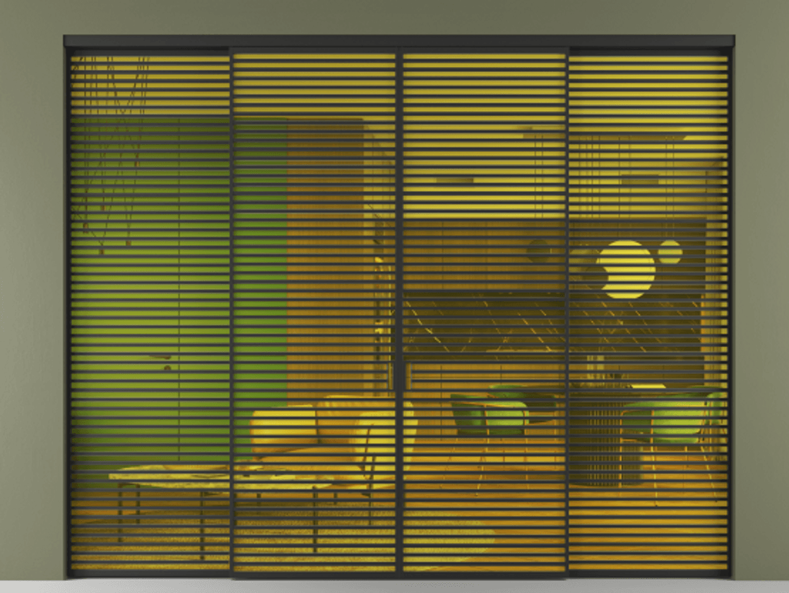 Перегородка Формато внутри проёма 4 створки АЛПР 040.07 Алюминий Черный Прозрачное жёлтое стекло, триплекс. Скрытый короб ЧЕР Цена 648560 ₽ 1. Полотно 4 шт. (800/2100 мм)
2. Комплект установки раздвижной системы
3. Базовый комплект фурнитуры
4.Ручка RONDO. Фабрика дверей Волховец 8 (800) 551 43 19 Перегородка Формато внутри проёма 4 створки АЛПР 040.07 Алюминий Черный Прозрачное жёлтое стекло, триплекс Цена 648560 ₽ | Volhovec