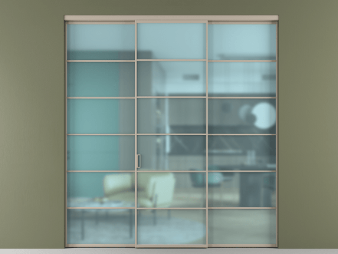 Перегородка Формато внутри проёма 3 створки АЛПР 040.04 Алюминий бисквитный Сатинированное голубое стекло, триплекс. Цена 254825 ₽ 1. Полотно 3 шт. (800/2100 мм)
2. Комплект установки раздвижной системы
3. Базовый комплект фурнитуры
4.Ручка Рондо. Фабрика дверей Волховец 8 (800) 551 43 19 Перегородка Формато внутри проёма 3 створки АЛПР 040.04 Алюминий бисквитный Сатинированное голубое стекло, триплекс Цена 254825 ₽ | Volhovec