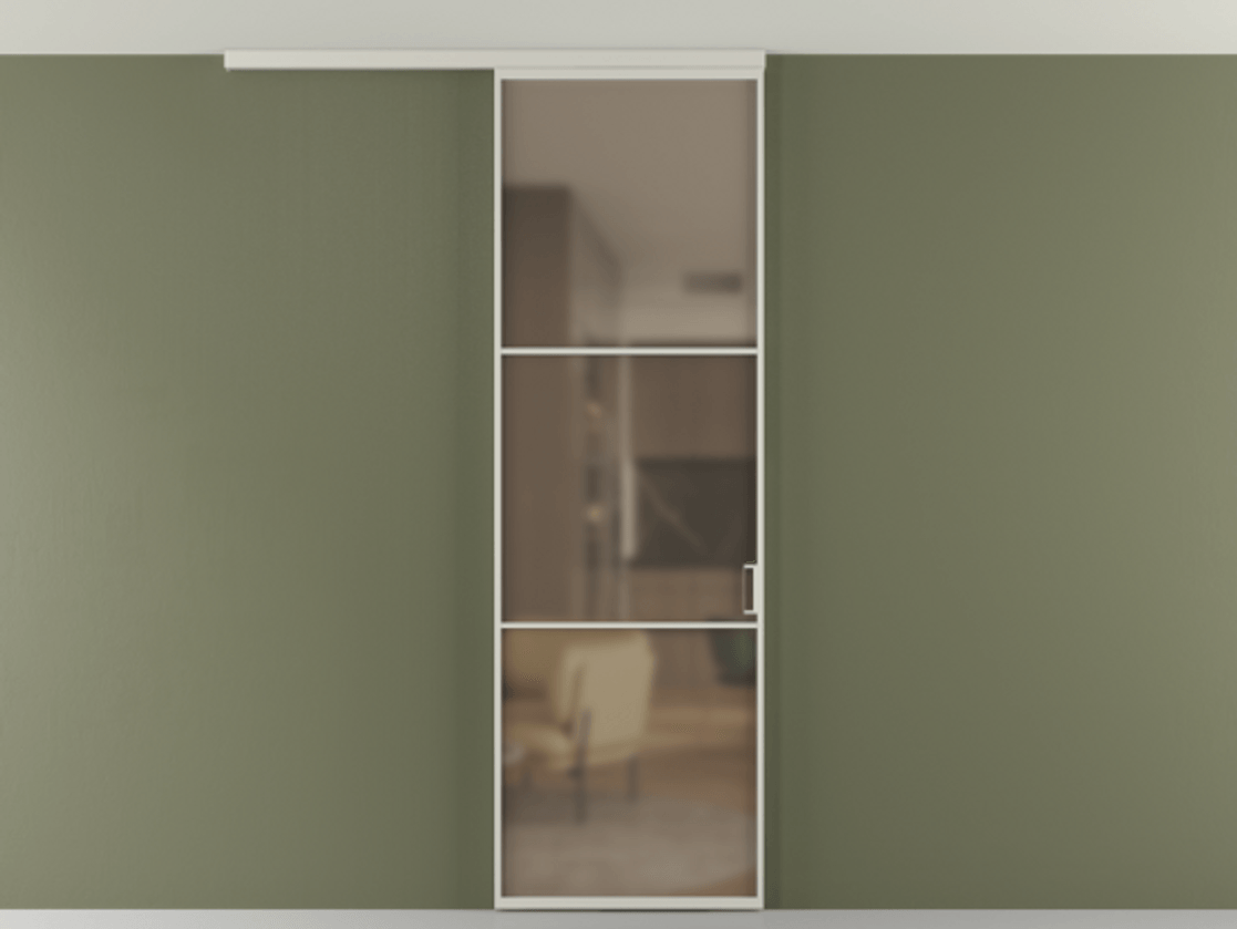 Перегородка Формато вдоль стены на потолок 1 створка АЛПР 040.03 Алюминий тёплый серый Сатинированное бронзовое стекло, триплекс. Цена 96858 ₽ 1. Полотно 2 шт. (800/2100 мм)
2. Комплект установки раздвижной системы
3. Базовый комплект фурнитуры
4.Ручка Рондо. Фабрика дверей Волховец 8 (800) 551 43 19 Перегородка Формато вдоль стены на потолок 1 створка АЛПР 040.03 Алюминий тёплый серый Сатинированное бронзовое стекло, триплекс Цена 96858 ₽ | Volhovec