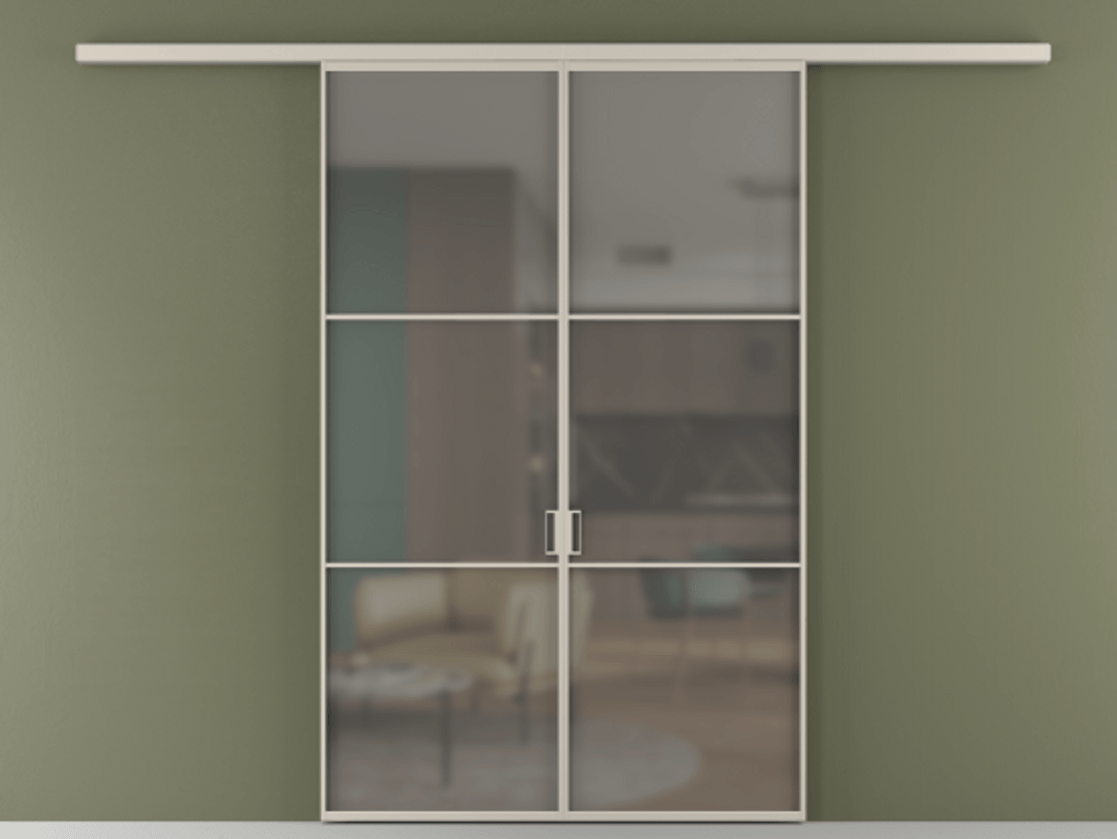 Перегородка Формато вдоль стены 2 створки АЛПР 040.03 Алюминий светло-бежевый Сатинированное серое стекло, триплекс. Цена 195450 ₽ 1. Полотно 2 шт. (800/2100 мм)
2. Комплект установки раздвижной системы
3. Базовый комплект фурнитуры
4.Ручка Рондо. Фабрика дверей Волховец 8 (800) 551 43 19 Перегородка Формато вдоль стены 2 створки АЛПР 040.03 Алюминий светло-бежевый Сатинированное серое стекло, триплекс Цена 195450 ₽ | Volhovec