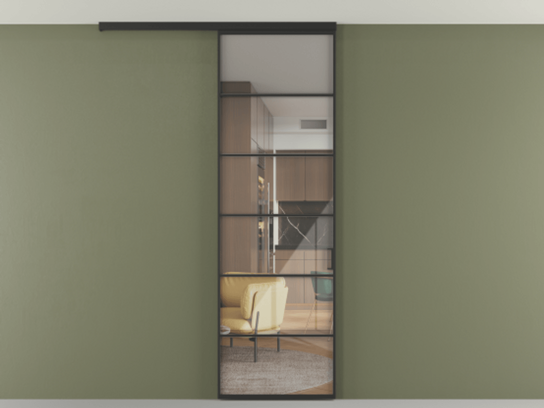 Перегородка Формато вдоль стены на потолок 1 створка АЛПР 040.04 Алюминий Черный Рефлективное прозрачное стекло "Стопсол", калёное. Скрытый короб ЧЕР Цена 128990 ₽ 1. Полотно 2 шт. (800/2100 мм)
2. Комплект установки раздвижной системы
3. Базовый комплект фурнитуры
4.Ручка Рондо. Фабрика дверей Волховец 8 (800) 551 43 19 Перегородка Формато вдоль стены на потолок 1 створка АЛПР 040.04 Алюминий Черный Рефлективное прозрачное стекло "Стопсол", калёное Цена 128990 ₽ | Volhovec