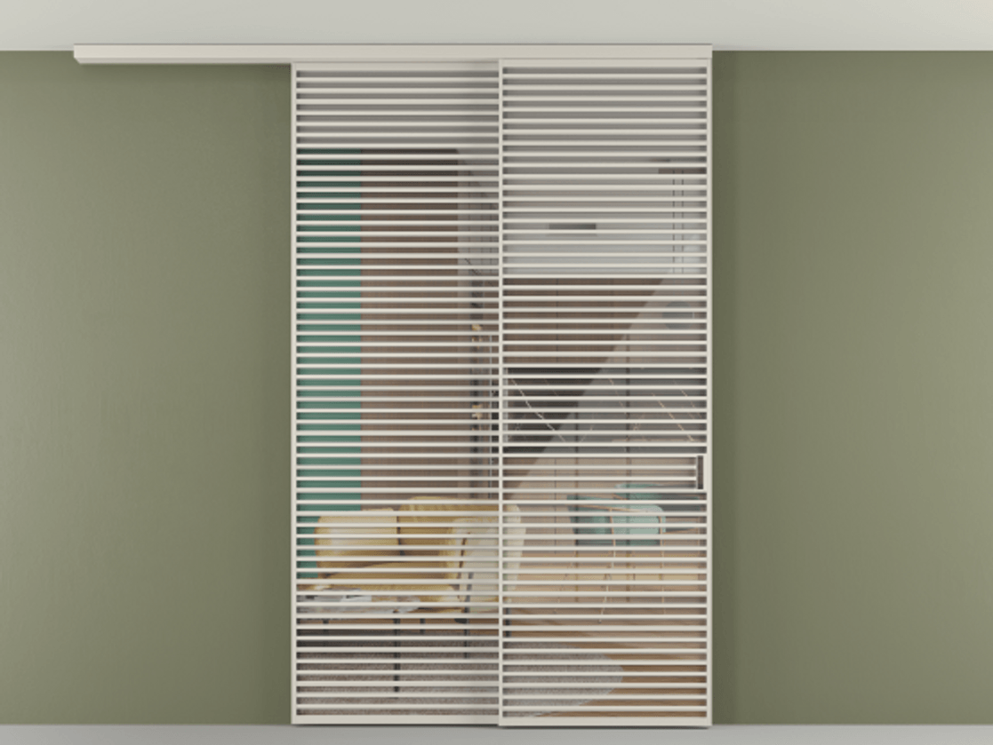 Перегородка Формато вдоль стены на потолок 2 створки с синхронным механизмом АЛПР 040.07 Алюминий облачно-серый Рефлективное прозрачное стекло "Стопсол", калёное. Цена 463256 ₽ 1. Полотно 2 шт. (800/2100 мм)
2. Комплект установки раздвижной системы
3. Базовый комплект фурнитуры
4.Ручка Рондо. Фабрика дверей Волховец 8 (800) 551 43 19 Перегородка Формато вдоль стены на потолок 2 створки с синхронным механизмом АЛПР 040.07 Алюминий облачно-серый Рефлективное прозрачное стекло "Стопсол", калёное Цена 463256 ₽ | Volhovec