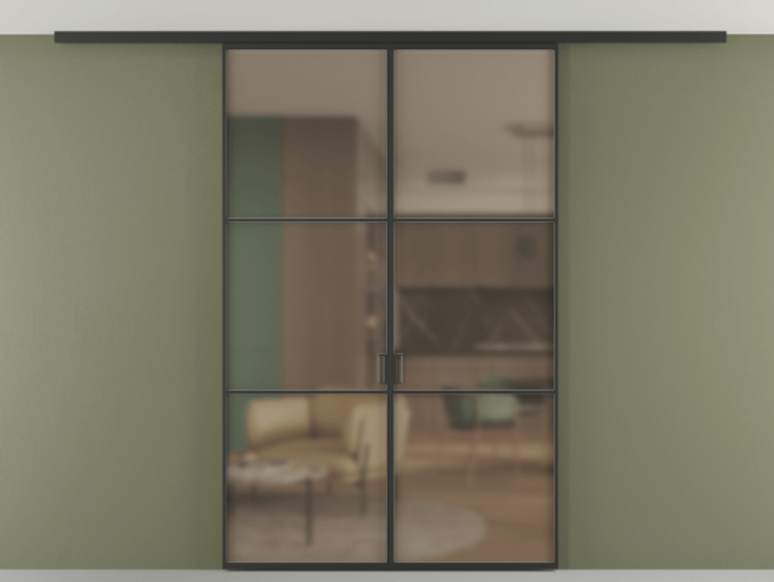 Перегородка Formato вдоль стены на потолок двустворчатая АЛПР 040.03 Алюминий Черный Сатинированное бронзовое стекло, триплекс, 6 мм. Скрытый короб ЧЕР Цена 206280 ₽ 1. Полотно 2 шт. (800/2100 мм)
2. Комплект установки раздвижной системы
3. Базовый комплект фурнитуры
4.Ручка RONDO
. Фабрика дверей Волховец 8 (800) 551 43 19 Перегородка Formato вдоль стены на потолок двустворчатая АЛПР 040.03 Алюминий Черный Сатинированное бронзовое стекло, триплекс, 6 мм Цена 206280 ₽ | Volhovec