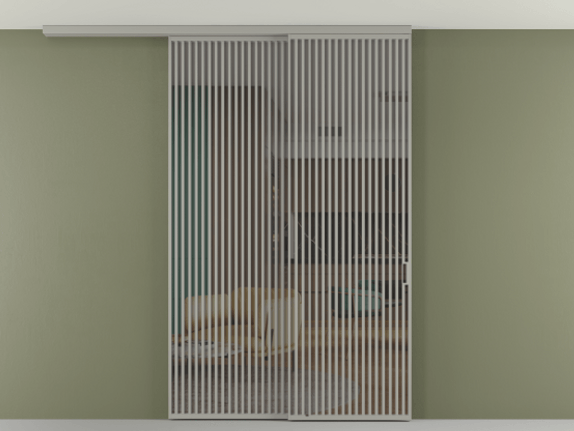 Перегородка Формато вдоль стены на потолок 2 створки с синхронным механизмом АЛПР 040.06 Алюминий нейтральный серый Прозрачное серое стекло, триплекс. Цена 450456 ₽ 1. Полотно 2 шт. (800/2100 мм)
2. Комплект установки раздвижной системы
3. Базовый комплект фурнитуры
4.Ручка Рондо. Фабрика дверей Волховец 8 (800) 551 43 19 Перегородка Формато вдоль стены на потолок 2 створки с синхронным механизмом АЛПР 040.06 Алюминий нейтральный серый Прозрачное серое стекло, триплекс Цена 450456 ₽ | Volhovec