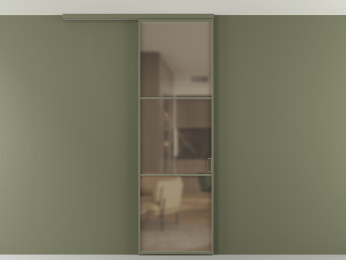 Перегородка Формато вдоль стены на потолок 1 створка АЛПР 040.03 Алюминий оливковый тёмный Сатинированное бронзовое стекло, триплекс. Цена 100988 ₽ 1. Полотно 2 шт. (800/2100 мм)
2. Комплект установки раздвижной системы
3. Базовый комплект фурнитуры
4.Ручка Рондо. Фабрика дверей Волховец 8 (800) 551 43 19 Перегородка Формато вдоль стены на потолок 1 створка АЛПР 040.03 Алюминий оливковый тёмный Сатинированное бронзовое стекло, триплекс Цена 100988 ₽ | Volhovec