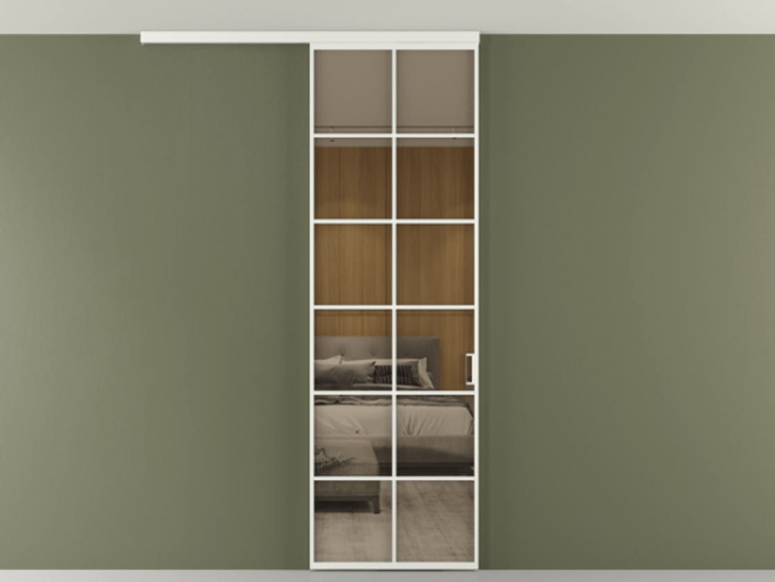 Перегородка Формато вдоль стены на потолок 1 створка АЛПР 040.05 Алюминий светло-серый Рефлективное бронзовое стекло "Стопсол", калёное. Цена 134090 ₽ 1. Полотно 2 шт. (800/2100 мм)
2. Комплект установки раздвижной системы
3. Базовый комплект фурнитуры
4.Ручка Рондо. Фабрика дверей Волховец 8 (800) 551 43 19 Перегородка Формато вдоль стены на потолок 1 створка АЛПР 040.05 Алюминий светло-серый Рефлективное бронзовое стекло "Стопсол", калёное Цена 134090 ₽ | Volhovec