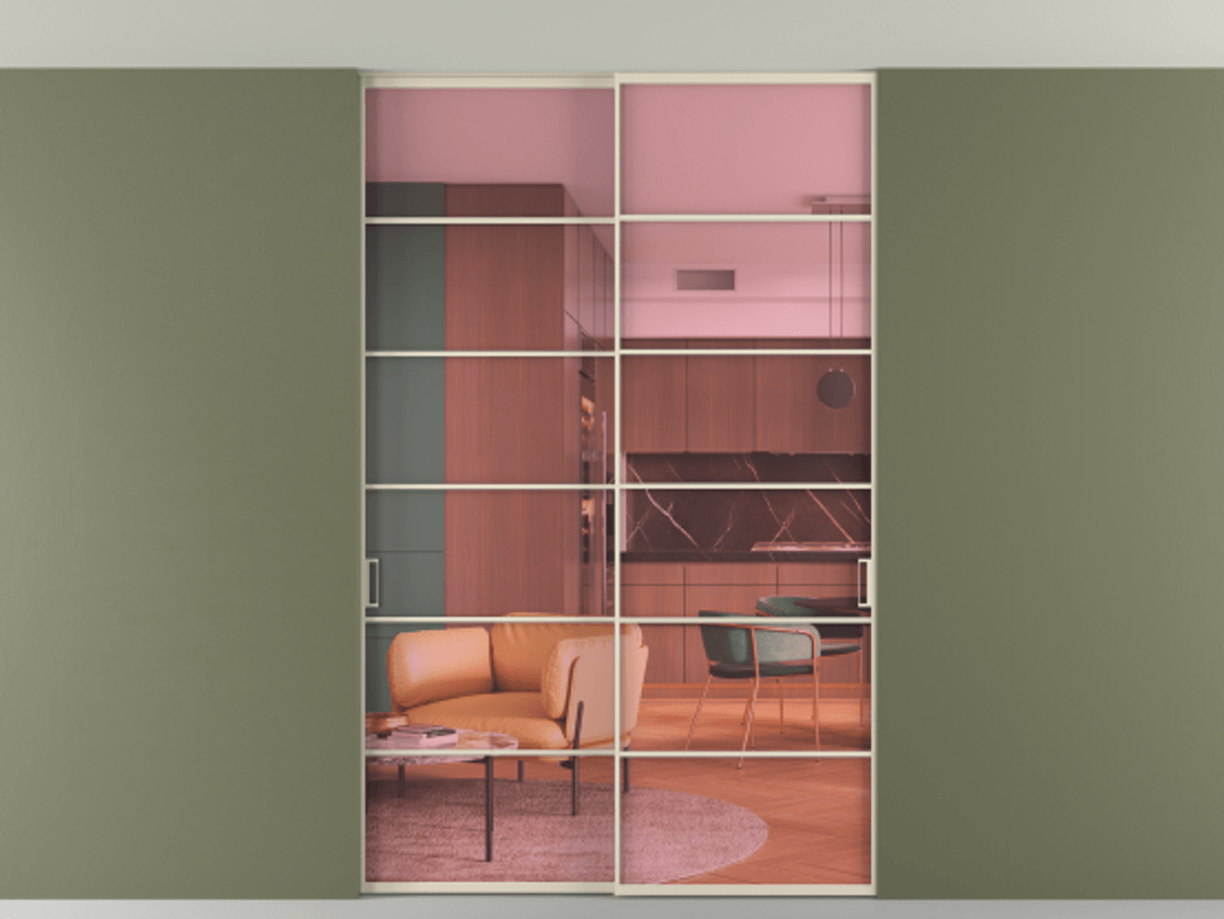 Перегородка Формато внутри проёма скрытое крепление в потолок 2 створки АЛПР 040.04 Алюминий бежево-серый Прозрачное розовое стекло, триплекс. Цена 261085 ₽ 1. Полотно 2 шт. (800/2100 мм)
2. Комплект установки раздвижной системы
3. Базовый комплект фурнитуры
4. Ручка Рондо. Фабрика дверей Волховец 8 (800) 551 43 19 Перегородка Формато внутри проёма скрытое крепление в потолок 2 створки АЛПР 040.04 Алюминий бежево-серый Прозрачное розовое стекло, триплекс Цена 261085 ₽ | Volhovec