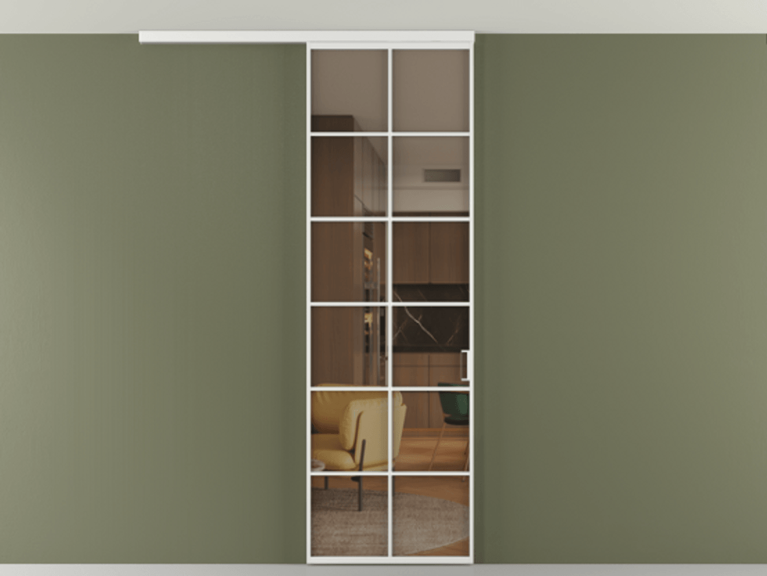 Перегородка Формато вдоль стены на потолок 1 створка АЛПР 040.05 Алюминий белоснежный Прозрачное бронзовое стекло, триплекс. Цена 103293 ₽ 1. Полотно 2 шт. (800/2100 мм)
2. Комплект установки раздвижной системы
3. Базовый комплект фурнитуры
4.Ручка Рондо. Фабрика дверей Волховец 8 (800) 551 43 19 Перегородка Формато вдоль стены на потолок 1 створка АЛПР 040.05 Алюминий белоснежный Прозрачное бронзовое стекло, триплекс Цена 103293 ₽ | Volhovec