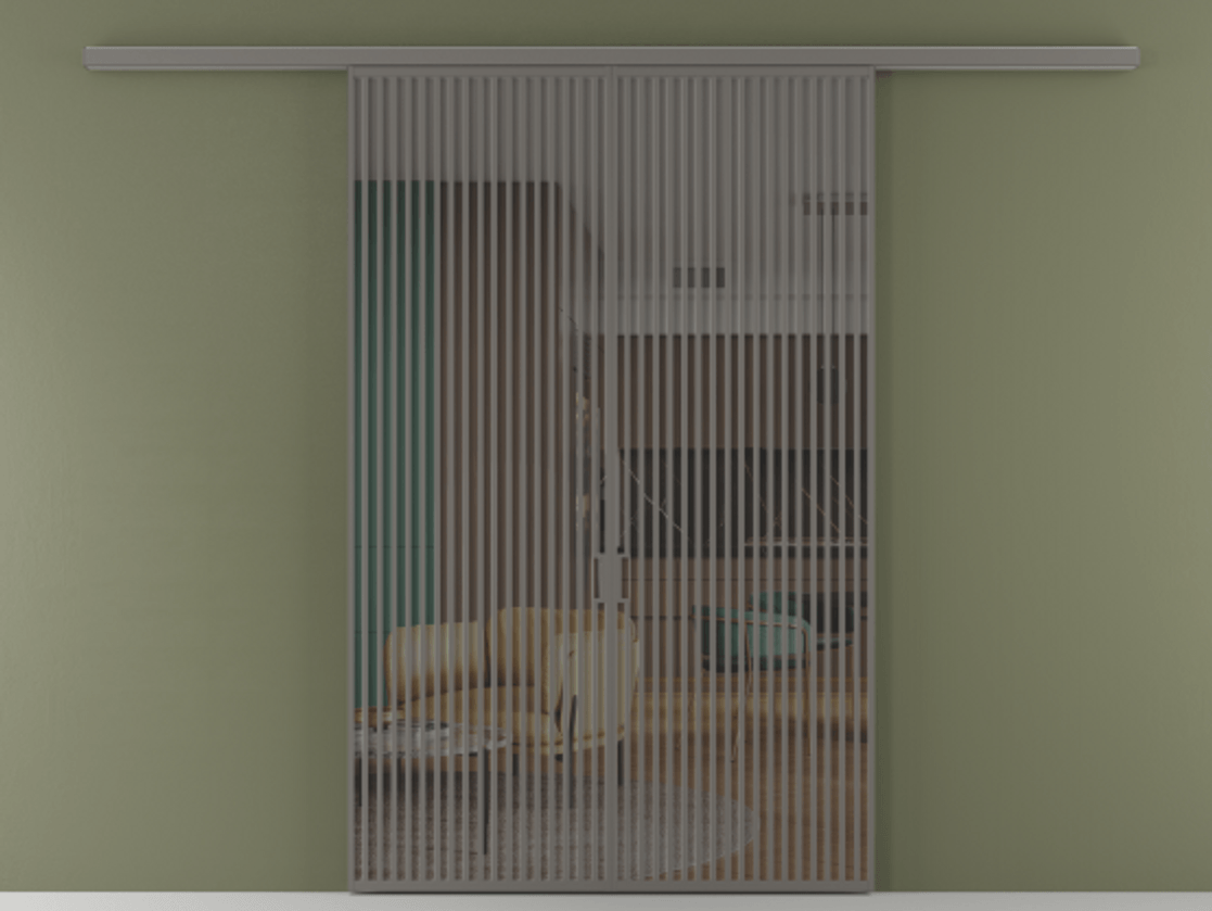 Перегородка Формато вдоль стены 2 створки АЛПР 040.06 Алюминий классический серый Прозрачное серое стекло, триплекс. Цена 342450 ₽ 1. Полотно 2 шт. (800/2100 мм)
2. Комплект установки раздвижной системы
3. Базовый комплект фурнитуры
4.Ручка Рондо. Фабрика дверей Волховец 8 (800) 551 43 19 Перегородка Формато вдоль стены 2 створки АЛПР 040.06 Алюминий классический серый Прозрачное серое стекло, триплекс Цена 342450 ₽ | Volhovec