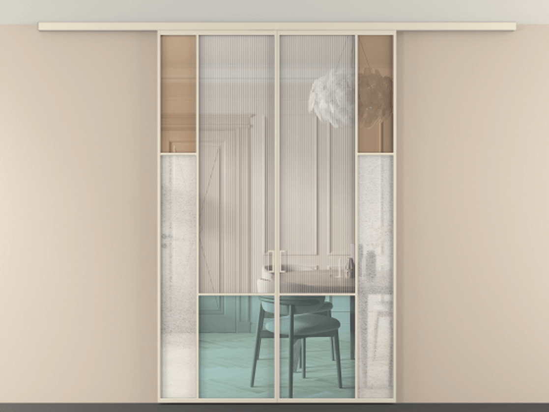 Перегородка Mosaic вдоль стены на потолок двустворчатая АЛПР 041.12 Алюминий бежево-серый Комбинация стекол Группы 1 и Группы 3. Цена 360970 сом . Фабрика дверей Волховец 8 (800) 551 43 19 Перегородка Mosaic вдоль стены на потолок двустворчатая АЛПР 041.12 Алюминий бежево-серый Комбинация стекол Группы 1 и Группы 3 Цена 360970 сом | Volhovec