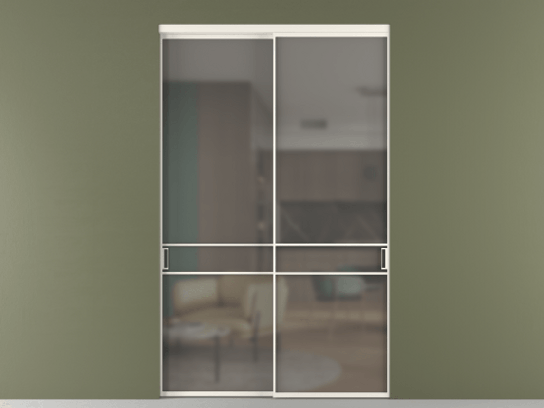 Перегородка Формато внутри проёма 2 створки АЛПР 040.02 Алюминий пудровый белый Сатинированное серое стекло, триплекс. Цена 424750 ₽ 1. Полотно 2 шт. (800/2100 мм)
2. Комплект установки раздвижной системы
3. Базовый комплект фурнитуры
4.Ручка Рондо. Фабрика дверей Волховец 8 (800) 551 43 19 Перегородка Формато внутри проёма 2 створки АЛПР 040.02 Алюминий пудровый белый Сатинированное серое стекло, триплекс Цена 424750 ₽ | Volhovec