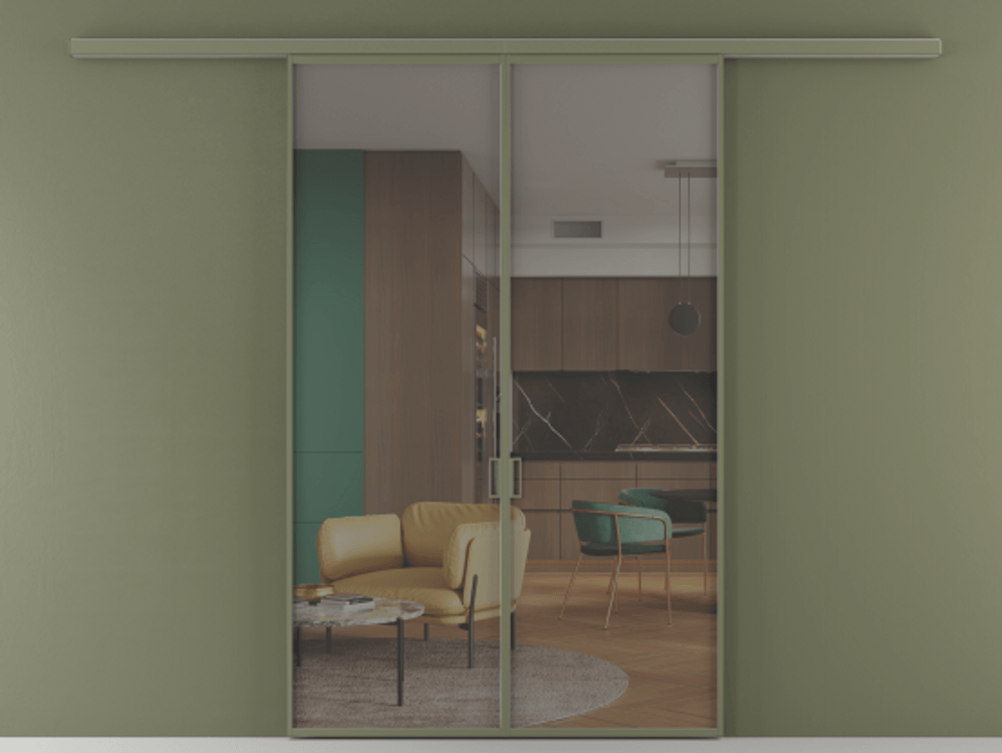 Перегородка Formato вдоль стены 2 створки АЛПР 040.01 Алюминий оливковый тёмный Прозрачное серое стекло, триплекс. Цена 222200 ₽ 1. Полотно 2 шт. (800/2100 мм)
2. Комплект установки раздвижной системы
3. Базовый комплект фурнитуры
4.Ручка RONDO
. Фабрика дверей Волховец 8 (800) 551 43 19 Перегородка Formato вдоль стены 2 створки АЛПР 040.01 Алюминий оливковый тёмный Прозрачное серое стекло, триплекс Цена 222200 ₽ | Volhovec