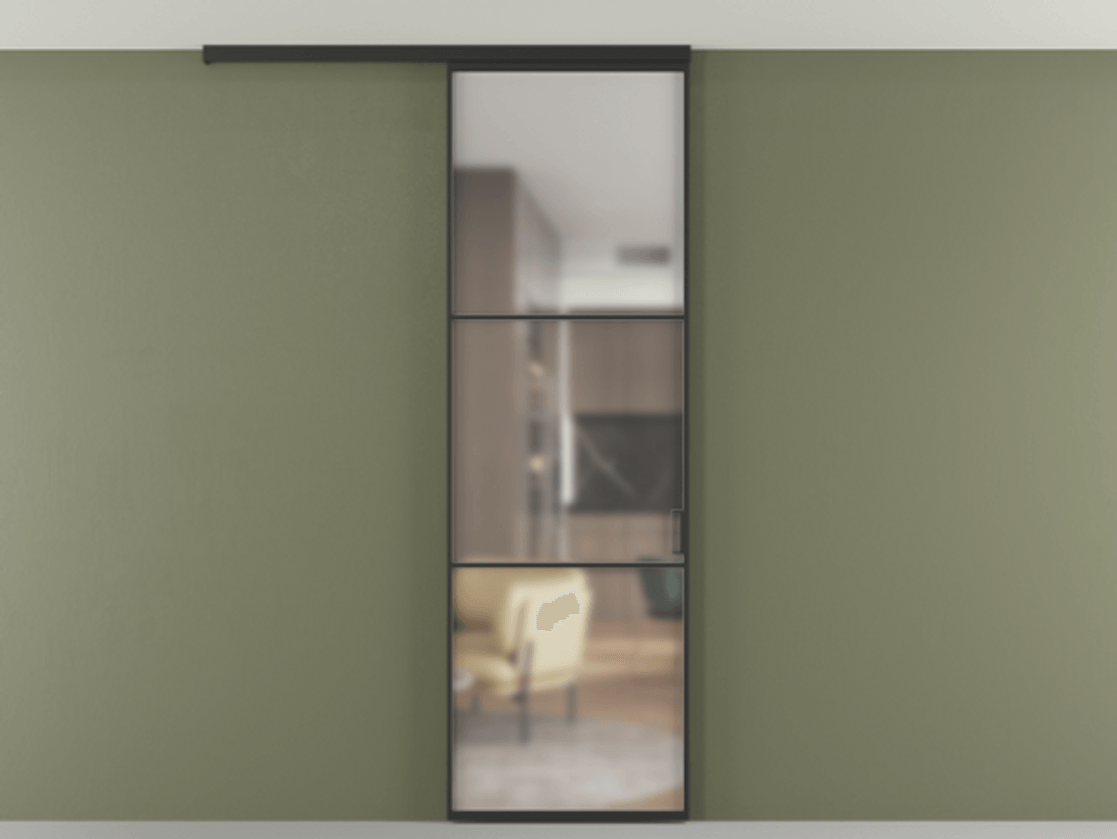 Перегородка Formato вдоль стены на потолок одностворчатая АЛПР 040.03 Алюминий Черный Сатинированное стекло "Matelux Crystal Vision", калёное, матовое, каленое 6 мм. Скрытый короб ЧЕР Цена 120850 ₽ 1. Полотно 2 шт. (800/2100 мм)
2. Комплект установки раздвижной системы
3. Базовый комплект фурнитуры
4.Ручка RONDO
. Фабрика дверей Волховец 8 (800) 551 43 19 Перегородка Formato вдоль стены на потолок одностворчатая АЛПР 040.03 Алюминий Черный Сатинированное стекло "Matelux Crystal Vision", калёное, матовое, каленое 6 мм Цена 120850 ₽ | Volhovec