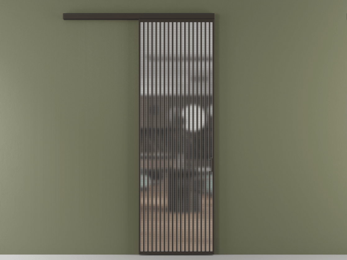 Перегородка Formato вдоль стены одностворчатая АЛПР 040.06 Алюминий антрацит Декоративное стекло с сеткой "Mesh silver", триплекс, 6 мм. Цена 214500 ₽ 1. Полотно (800/2100 мм)
2. Комплект установки раздвижной системы
3. Базовый комплект фурнитуры
4.Ручка RONDO
. Фабрика дверей Волховец 8 (800) 551 43 19 Перегородка Formato вдоль стены одностворчатая АЛПР 040.06 Алюминий антрацит Декоративное стекло с сеткой "Mesh silver", триплекс, 6 мм Цена 214500 ₽ | Volhovec