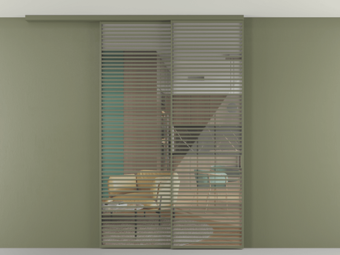 Перегородка Формато вдоль стены на потолок 2 створки с синхронным механизмом АЛПР 040.07 Алюминий оливковый тёмный Рефлективное прозрачное стекло "Стопсол", калёное. Цена 463256 ₽ 1. Полотно 2 шт. (800/2100 мм)
2. Комплект установки раздвижной системы
3. Базовый комплект фурнитуры
4.Ручка Рондо. Фабрика дверей Волховец 8 (800) 551 43 19 Перегородка Формато вдоль стены на потолок 2 створки с синхронным механизмом АЛПР 040.07 Алюминий оливковый тёмный Рефлективное прозрачное стекло "Стопсол", калёное Цена 463256 ₽ | Volhovec