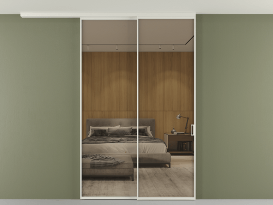 Перегородка Formato вдоль стены на потолок телескопик синхро 2 АЛПР 040.01 Алюминий Белый Рефлективное бронзовое стекло "Stopsol", калёное, 6 мм. Скрытый короб БЕЛ Цена 284400 ₽ 1. Полотно 2 шт.  (800/2100 мм)
2. Комплект установки раздвижной системы
3. Базовый комплект фурнитуры
4.Ручка RONDO
. Фабрика дверей Волховец 8 (800) 551 43 19  Перегородка Formato вдоль стены на потолок телескопик синхро 2 АЛПР 040.01 Алюминий Белый Рефлективное бронзовое стекло "Stopsol", калёное, 6 мм Цена 284400 ₽ | Volhovec