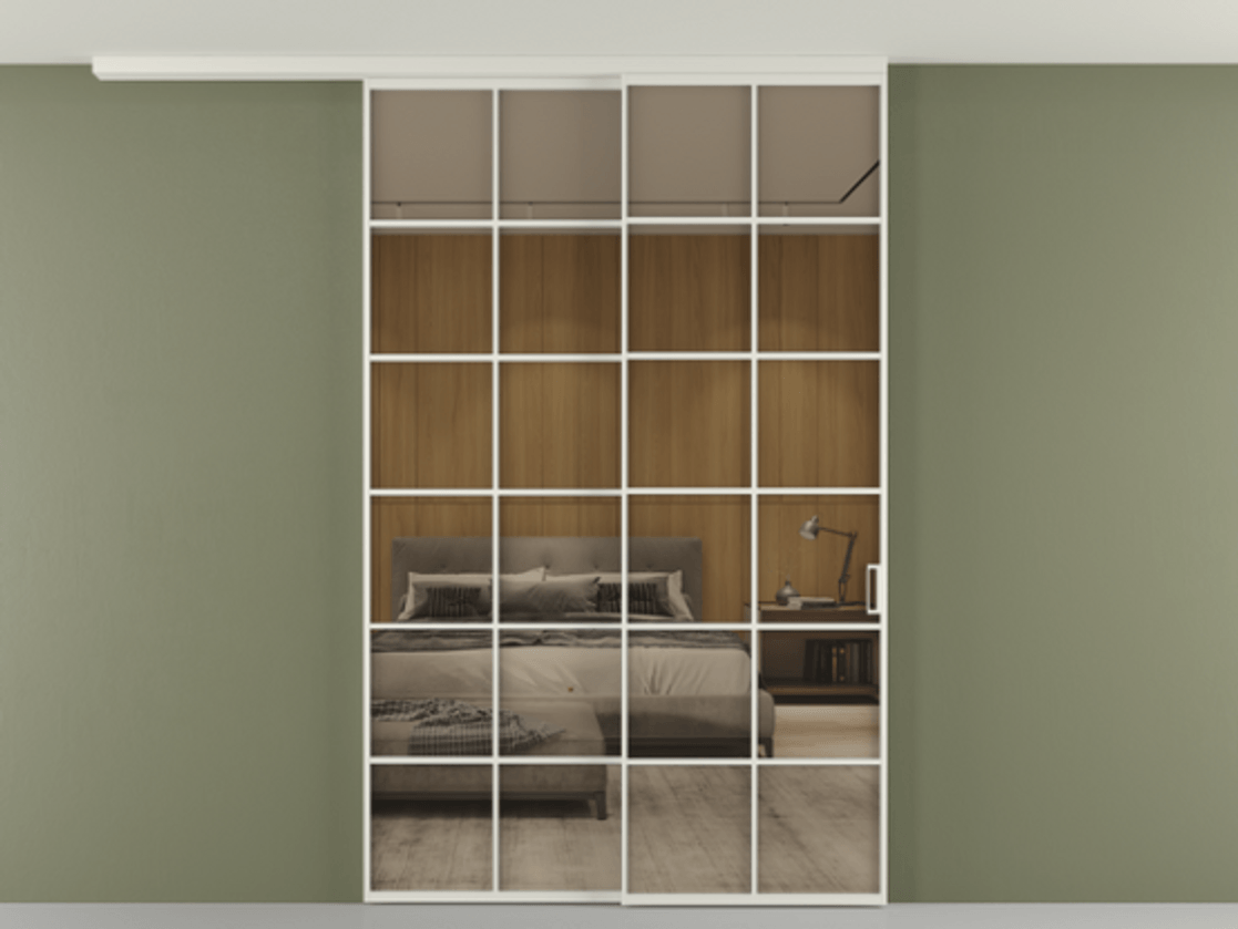 Перегородка Formato вдоль стены на потолок телескопик синхро 2 АЛПР 040.05 Алюминий Белый Рефлективное бронзовое стекло "Stopsol", калёное. Скрытый короб БЕЛ Цена 328380 ₽ 1. Полотно 2 шт. (800/2100 мм)
2. Комплект установки раздвижной системы
3. Базовый комплект фурнитуры
4.Ручка RONDO
. Фабрика дверей Волховец 8 (800) 551 43 19 Перегородка Formato вдоль стены на потолок телескопик синхро 2 АЛПР 040.05 Алюминий Белый Рефлективное бронзовое стекло "Stopsol", калёное Цена 328380 ₽ | Volhovec