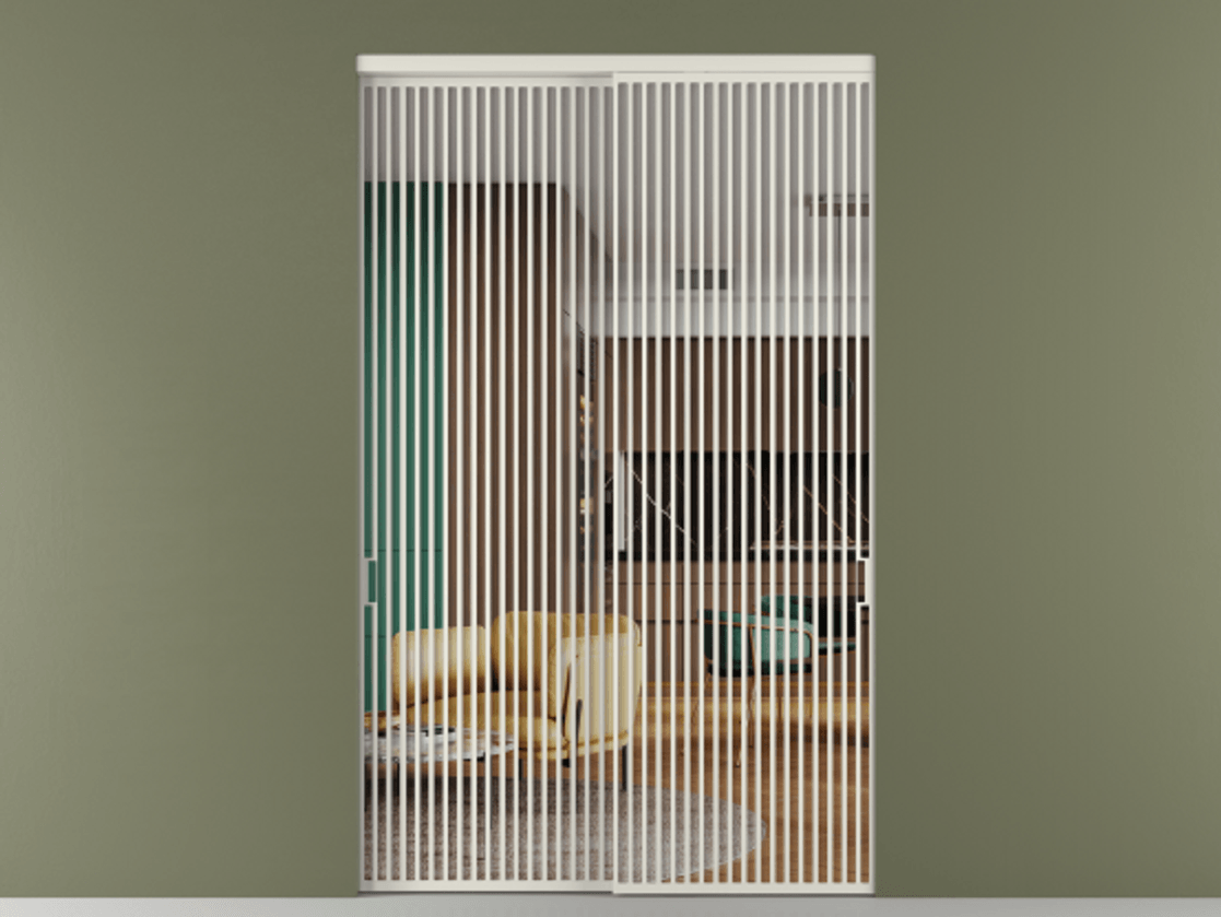 Перегородка Formato внутри проёма двустворчатая АЛПР 040.06 Алюминий Белый Прозрачное стекло "Crystal Vision", калёное. Скрытый короб БЕЛ Цена 642800 ₽ 1. Полотно 2 шт. (800/2100 мм)
2. Комплект установки раздвижной системы
3. Базовый комплект фурнитуры
4.Ручка RONDO. Фабрика дверей Волховец 8 (800) 551 43 19 Перегородка Formato внутри проёма двустворчатая АЛПР 040.06 Алюминий Белый Прозрачное стекло "Crystal Vision", калёное Цена 642800 ₽ | Volhovec