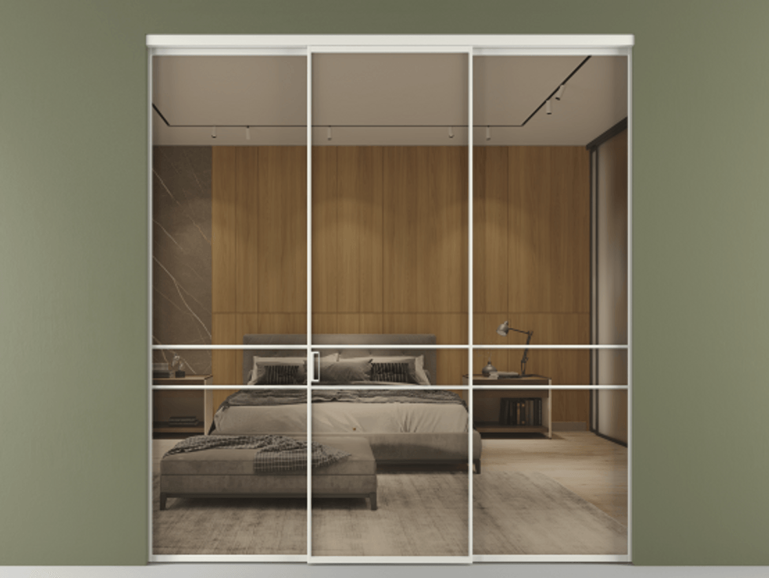 Перегородка Формато внутри проёма 3 створки АЛПР 040.02 Алюминий серый Рефлективное бронзовое стекло "Стопсол", калёное. Цена 317600 ₽ 1. Полотно 3 шт. (800/2100 мм)
2. Комплект установки раздвижной системы
3. Базовый комплект фурнитуры
4.Ручка Рондо. Фабрика дверей Волховец 8 (800) 551 43 19 Перегородка Формато внутри проёма 3 створки АЛПР 040.02 Алюминий серый Рефлективное бронзовое стекло "Стопсол", калёное Цена 317600 ₽ | Volhovec