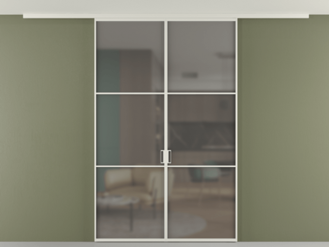 Перегородка Формато вдоль стены на потолок 2 створки АЛПР 040.03 Алюминий Белый Сатинированное серое стекло, триплекс. Скрытый короб БЕЛ Цена 179575 ₽ 1. Полотно 2 шт. (800/2100 мм)
2. Комплект установки раздвижной системы
3. Базовый комплект фурнитуры
4.Ручка Рондо. Фабрика дверей Волховец 8 (800) 551 43 19 Перегородка Формато вдоль стены на потолок 2 створки АЛПР 040.03 Алюминий Белый Сатинированное серое стекло, триплекс Цена 179575 ₽ | Volhovec