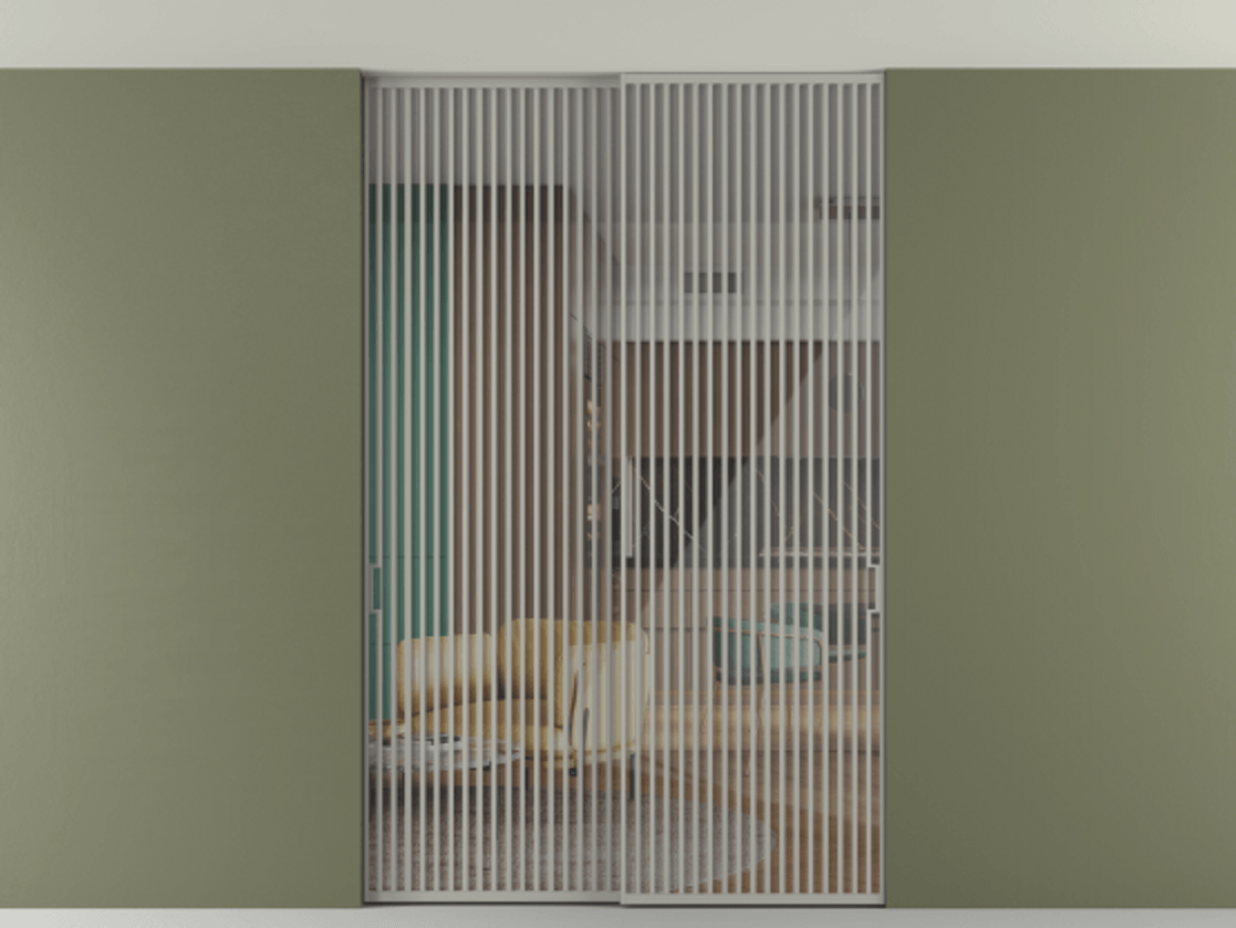 Перегородка Формато внутри проёма скрытое крепление в потолок 2 створки АЛПР 040.06 Алюминий нейтральный серый Рефлективное прозрачное стекло "Стопсол", калёное. Цена 3514430 AMD 1. Полотно 2 шт. (800/2100 мм)
2. Комплект установки раздвижной системы
3. Базовый комплект фурнитуры
4. Ручка Рондо. Фабрика дверей Волховец 8 (800) 551 43 19 Перегородка Формато внутри проёма скрытое крепление в потолок 2 створки АЛПР 040.06 Алюминий нейтральный серый Рефлективное прозрачное стекло "Стопсол", калёное Цена 3514430 AMD | Volhovec