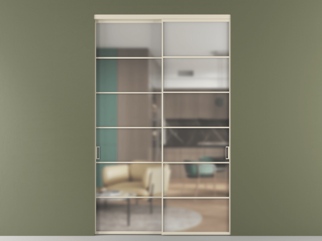 Перегородка Формато внутри проёма 2 створки АЛПР 040.04 Алюминий бежево-серый Сатинированное стекло "Мателюкс Кристал Вижн", калёное, матовое, каленое 6 мм. Цена 493900 ₽ 1. Полотно 2 шт. (800/2100 мм)
2. Комплект установки раздвижной системы
3. Базовый комплект фурнитуры
4.Ручка Рондо. Фабрика дверей Волховец 8 (800) 551 43 19 Перегородка Формато внутри проёма 2 створки АЛПР 040.04 Алюминий бежево-серый Сатинированное стекло "Мателюкс Кристал Вижн", калёное, матовое, каленое 6 мм Цена 493900 ₽ | Volhovec