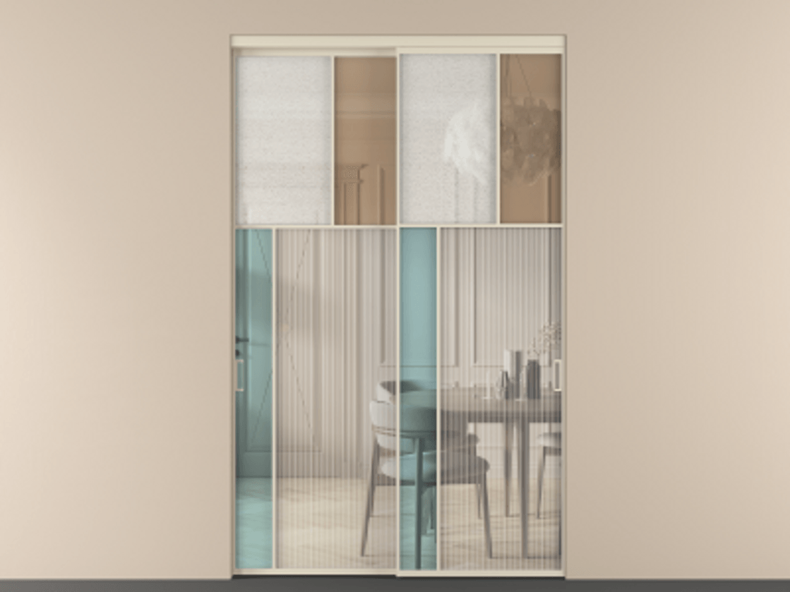 Перегородка Mosaic внутри проёма 2 створки АЛПР 041.22 Алюминий бежево-серый Комбинация стекол Группы 1 и Группы 3. Цена 506160 ₽ . Фабрика дверей Волховец 8 (800) 551 43 19 Перегородка Mosaic внутри проёма 2 створки АЛПР 041.22 Алюминий бежево-серый Комбинация стекол Группы 1 и Группы 3 Цена 506160 ₽ | Volhovec