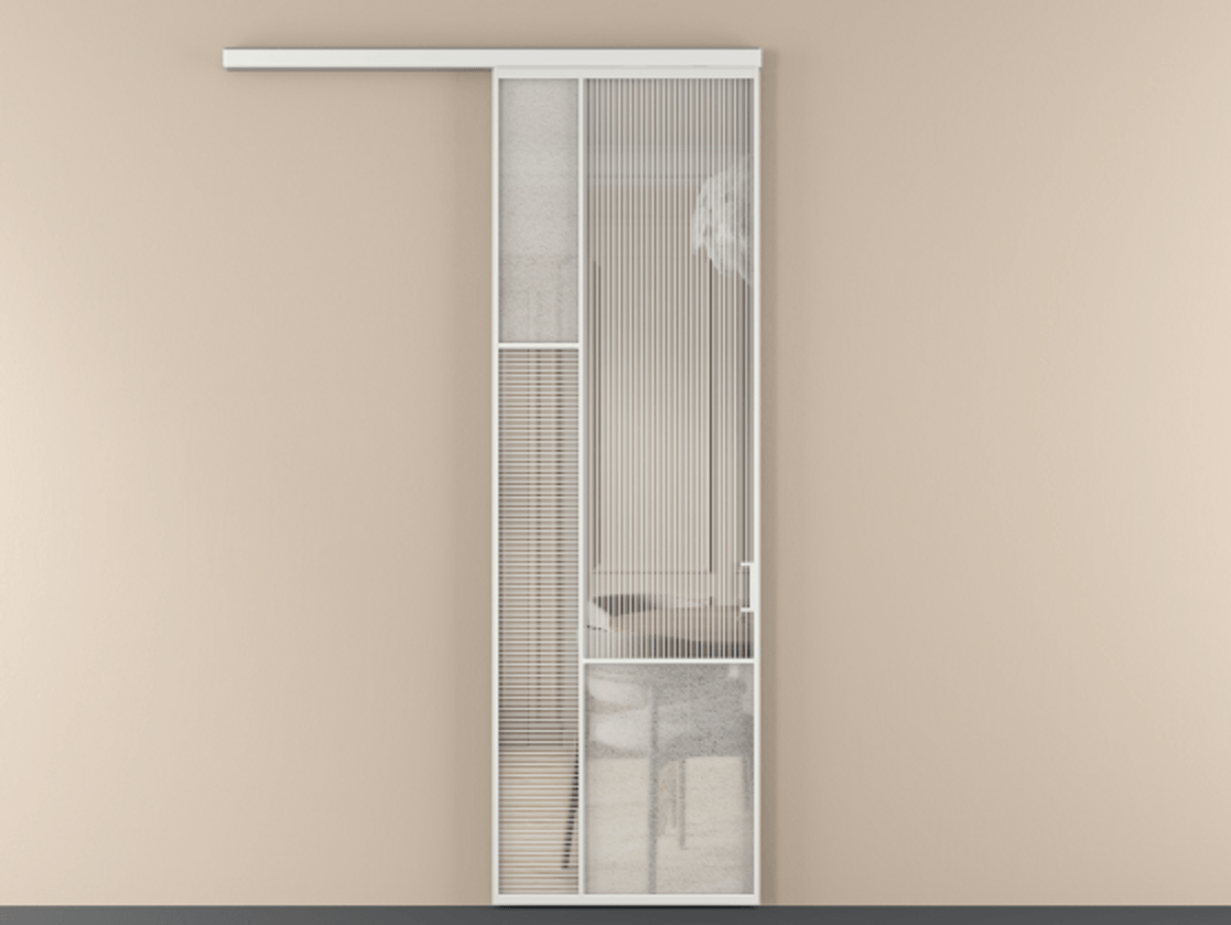 Перегородка Mosaic вдоль стены 1 створка АЛПР 041.13 Алюминий белоснежный Рифлёное стекло "Дюна", триплекс, 6 мм + Фактурное стекло "Лёд", триплекс. Цена 145030 ₽ . Фабрика дверей Волховец 8 (800) 551 43 19 Перегородка Mosaic вдоль стены 1 створка АЛПР 041.13 Алюминий белоснежный Рифлёное стекло "Дюна", триплекс, 6 мм + Фактурное стекло "Лёд", триплекс Цена 145030 ₽ | Volhovec