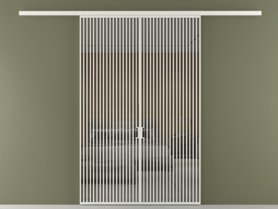 Перегородка Formato вдоль стены 2 створки АЛПР 040.06 Алюминий серый Рефлективное серое стекло "Stopsol", калёное. Цена 445000 ₽ 1. Полотно 2 шт. (800/2100 мм)
2. Комплект установки раздвижной системы
3. Базовый комплект фурнитуры
4.Ручка RONDO
. Фабрика дверей Волховец 8 (800) 551 43 19 Перегородка Formato вдоль стены 2 створки АЛПР 040.06 Алюминий серый Рефлективное серое стекло "Stopsol", калёное Цена 445000 ₽ | Volhovec