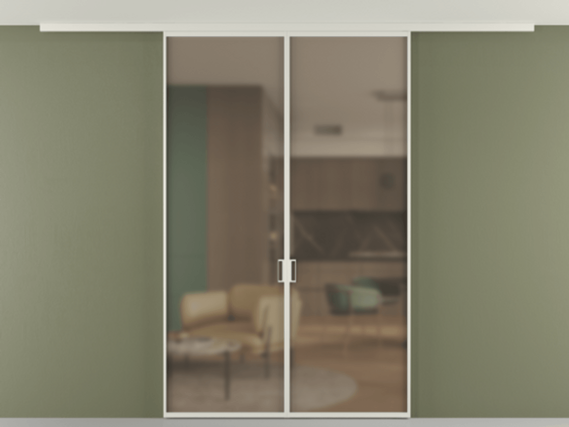 Перегородка Formato вдоль стены на потолок двустворчатая АЛПР 040.01 Алюминий Белый Сатинированное бронзовое стекло, триплекс, 6 мм. Скрытый короб БЕЛ Цена 195500 ₽ 1. Полотно 2 шт. (800/2100 мм)
2. Комплект установки раздвижной системы
3. Базовый комплект фурнитуры
4.Ручка RONDO
. Фабрика дверей Волховец 8 (800) 551 43 19 Перегородка Formato вдоль стены на потолок двустворчатая АЛПР 040.01 Алюминий Белый Сатинированное бронзовое стекло, триплекс, 6 мм Цена 195500 ₽ | Volhovec