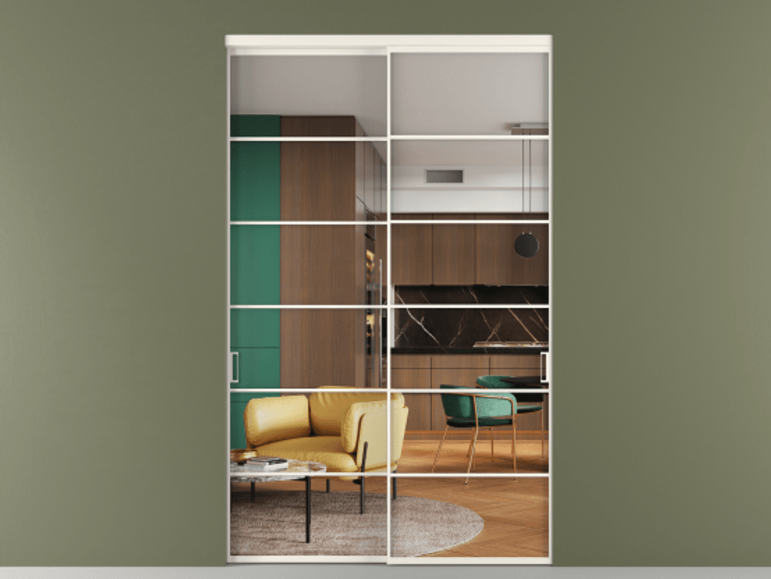 Перегородка Формато внутри проёма 2 створки АЛПР 040.04 Алюминий пудровый белый Прозрачное стекло "Кристал Вижн", калёное. Цена 493900 ₽ 1. Полотно 2 шт. (800/2100 мм)
2. Комплект установки раздвижной системы
3. Базовый комплект фурнитуры
4.Ручка Рондо. Фабрика дверей Волховец 8 (800) 551 43 19 Перегородка Формато внутри проёма 2 створки АЛПР 040.04 Алюминий пудровый белый Прозрачное стекло "Кристал Вижн", калёное Цена 493900 ₽ | Volhovec