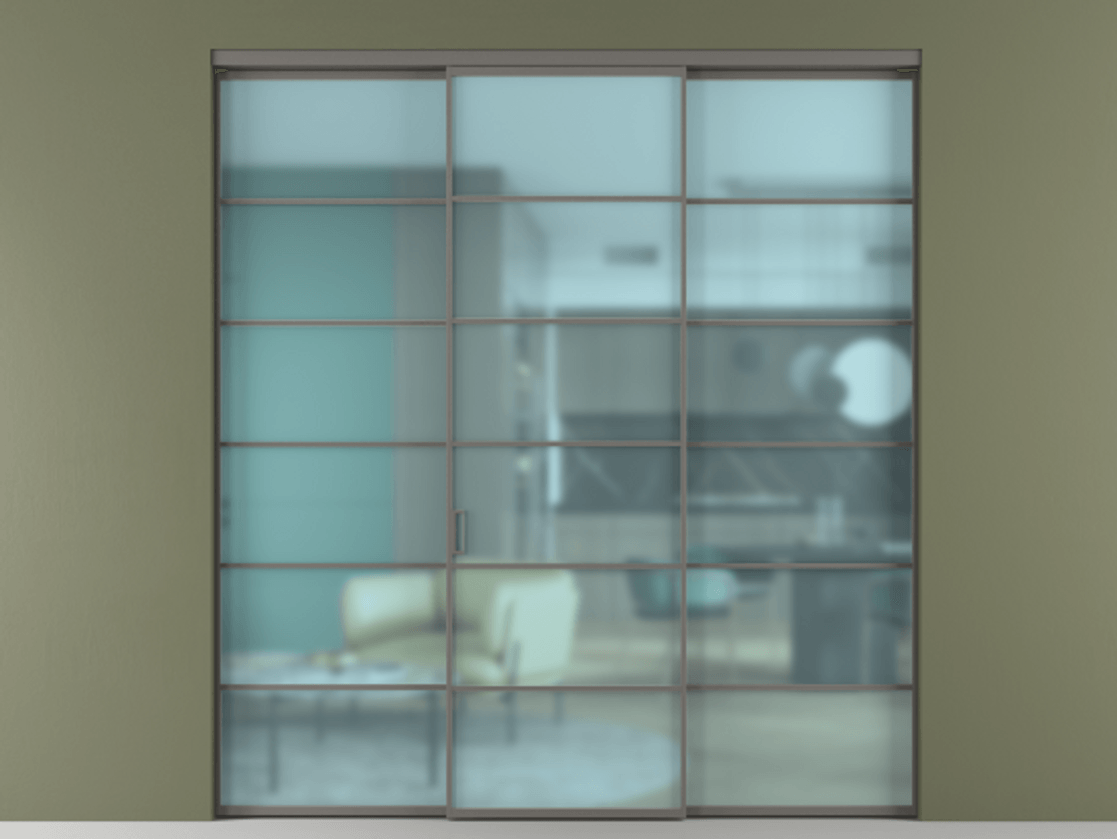 Перегородка Формато внутри проёма 3 створки АЛПР 040.04 Алюминий классический серый Сатинированное голубое стекло, триплекс. Цена 254825 ₽ 1. Полотно 3 шт. (800/2100 мм)
2. Комплект установки раздвижной системы
3. Базовый комплект фурнитуры
4.Ручка Рондо. Фабрика дверей Волховец 8 (800) 551 43 19 Перегородка Формато внутри проёма 3 створки АЛПР 040.04 Алюминий классический серый Сатинированное голубое стекло, триплекс Цена 254825 ₽ | Volhovec