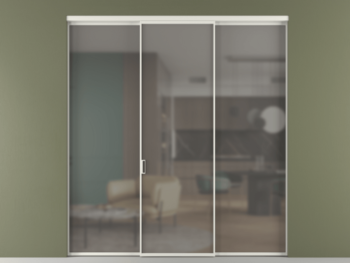 Перегородка Formato внутри проёма 3 створки АЛПР 040.01 Алюминий серый Сатинированное серое стекло, триплекс. Цена 225125 ₽ 1. Полотно 3 шт. (800/2100 мм)
2. Комплект установки раздвижной системы
3. Базовый комплект фурнитуры
4.Ручка RONDO. Фабрика дверей Волховец 8 (800) 551 43 19 Перегородка Formato внутри проёма 3 створки АЛПР 040.01 Алюминий серый Сатинированное серое стекло, триплекс Цена 225125 ₽ | Volhovec