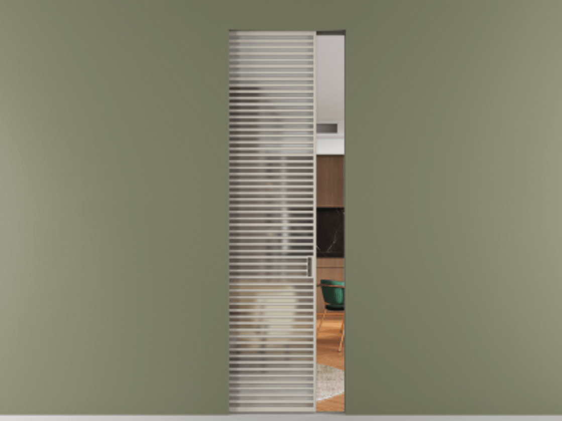 Перегородка Формато скрытый пенал 1 створка АЛПР 040.07 Алюминий светло-бежевый Сатинированное стекло "Мателюкс Кристал Вижн", калёное, матовое, каленое 6 мм. Цена 240180 ₽ . Фабрика дверей Волховец 8 (800) 551 43 19 Перегородка Формато скрытый пенал 1 створка АЛПР 040.07 Алюминий светло-бежевый Сатинированное стекло "Мателюкс Кристал Вижн", калёное, матовое, каленое 6 мм Цена 240180 ₽ | Volhovec