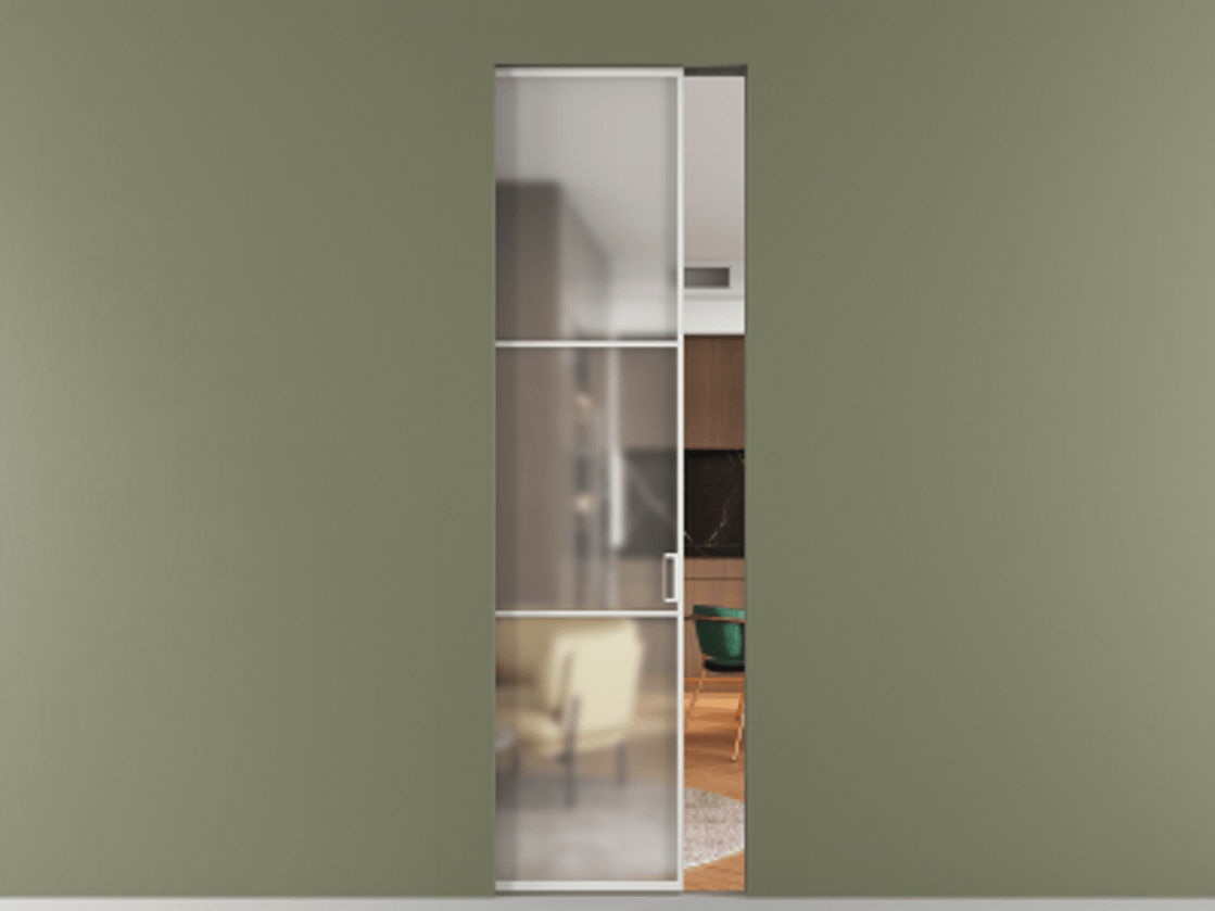 Перегородка Формато скрытый пенал 1 створка АЛПР 040.03 Алюминий светло-серый Сатинированное стекло "Мателюкс Кристал Вижн", калёное, матовое, каленое 6 мм. Цена 161780 ₽ . Фабрика дверей Волховец 8 (800) 551 43 19 Перегородка Формато скрытый пенал 1 створка АЛПР 040.03 Алюминий светло-серый Сатинированное стекло "Мателюкс Кристал Вижн", калёное, матовое, каленое 6 мм Цена 161780 ₽ | Volhovec