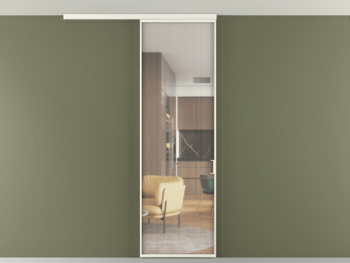 Перегородка Формато вдоль стены на потолок 1 створка АЛПР 040.01 Алюминий жемчужный Рифлёное стекло "Мору", триплекс. Цена 102636 ₽ 1. Полотно 2 шт. (800/2100 мм)
2. Комплект установки раздвижной системы
3. Базовый комплект фурнитуры
4.Ручка Рондо. Фабрика дверей Волховец 8 (800) 551 43 19 Перегородка Формато вдоль стены на потолок 1 створка АЛПР 040.01 Алюминий жемчужный Рифлёное стекло "Мору", триплекс Цена 102636 ₽ | Volhovec