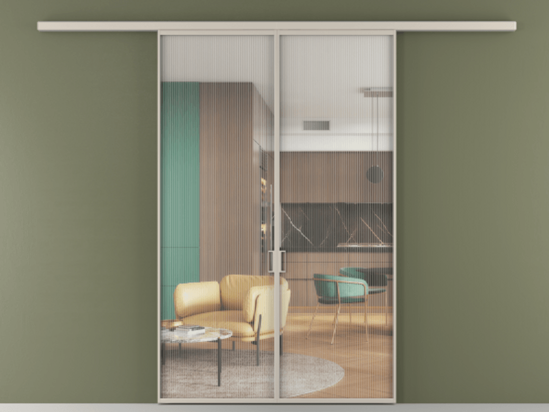 Перегородка Formato вдоль стены 2 створки АЛПР 040.01 Алюминий светло-бежевый Рифлёное стекло "Moru", триплекс. Цена 199350 ₽ 1. Полотно 2 шт. (800/2100 мм)
2. Комплект установки раздвижной системы
3. Базовый комплект фурнитуры
4.Ручка RONDO
. Фабрика дверей Волховец 8 (800) 551 43 19 Перегородка Formato вдоль стены 2 створки АЛПР 040.01 Алюминий светло-бежевый Рифлёное стекло "Moru", триплекс Цена 199350 ₽ | Volhovec