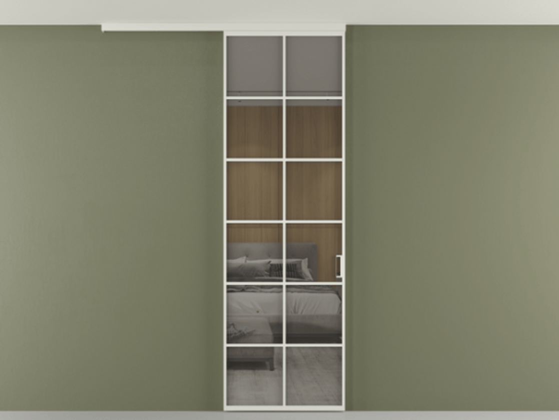 Перегородка Формато вдоль стены на потолок 1 створка АЛПР 040.05 Алюминий Белый Рефлективное серое стекло "Стопсол", калёное. Скрытый короб БЕЛ Цена 128990 ₽ 1. Полотно 2 шт. (800/2100 мм)
2. Комплект установки раздвижной системы
3. Базовый комплект фурнитуры
4.Ручка Рондо. Фабрика дверей Волховец 8 (800) 551 43 19 Перегородка Формато вдоль стены на потолок 1 створка АЛПР 040.05 Алюминий Белый Рефлективное серое стекло "Стопсол", калёное Цена 128990 ₽ | Volhovec