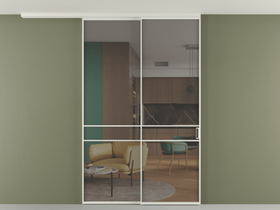 Перегородка Formato вдоль стены на потолок телескопик синхро 2 АЛПР 040.02 Алюминий Белый Прозрачное серое стекло, триплекс, 6 мм. Скрытый короб БЕЛ Цена 279180 ₽ 1. Полотно 2 шт. (800/2100 мм)
2. Комплект установки раздвижной системы
3. Базовый комплект фурнитуры
4.Ручка RONDO
. Фабрика дверей Волховец 8 (800) 551 43 19 Перегородка Formato вдоль стены на потолок телескопик синхро 2 АЛПР 040.02 Алюминий Белый Прозрачное серое стекло, триплекс, 6 мм Цена 279180 ₽ | Volhovec