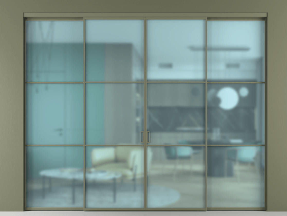 Перегородка Formato внутри проёма четырёхстворчатая АЛПР 040.03 Алюминий оливковый тёмный Сатинированное голубое стекло, триплекс. Цена 2273500 AMD 1. Полотно 4 шт. (800/2100 мм)
2. Комплект установки раздвижной системы
3. Базовый комплект фурнитуры
4.Ручка RONDO. Фабрика дверей Волховец 8 (800) 551 43 19 Перегородка Formato внутри проёма четырёхстворчатая АЛПР 040.03 Алюминий оливковый тёмный Сатинированное голубое стекло, триплекс Цена 2273500 AMD | Volhovec