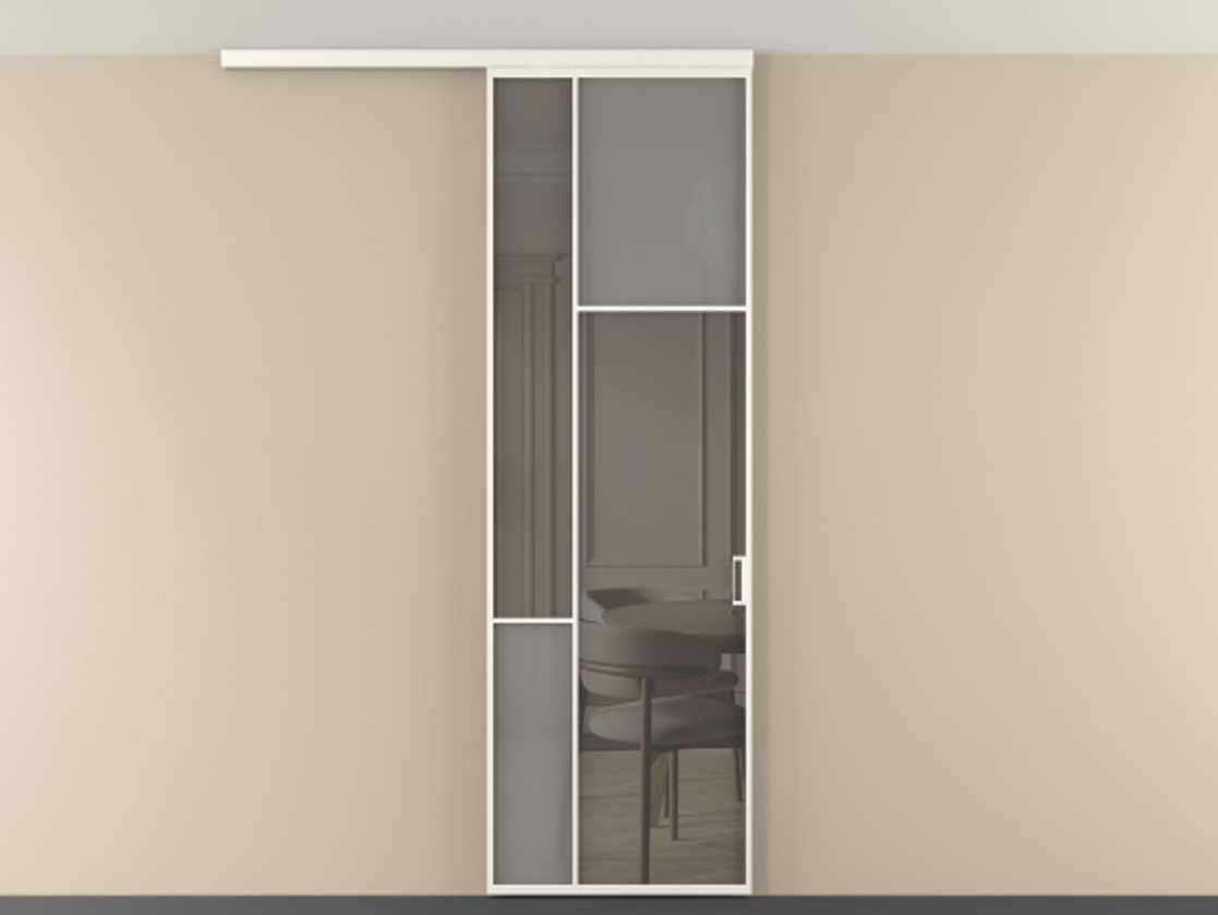 Перегородка Мозаик вдоль стены на потолок 1 створка АЛПР 041.11 Алюминий пудровый белый Сатинированное серое стекло, триплекс, 6 мм + Прозрачное серое стекло, триплекс. Цена 135040 ₽ . Фабрика дверей Волховец 8 (800) 551 43 19 Перегородка Мозаик вдоль стены на потолок 1 створка АЛПР 041.11 Алюминий пудровый белый Сатинированное серое стекло, триплекс, 6 мм + Прозрачное серое стекло, триплекс Цена 135040 ₽ | Volhovec